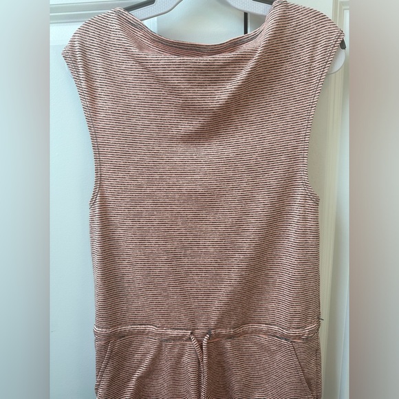 Jo+Jax Girls Olympia Romper Peach Stripes (Size S/5-7) - Picture 3 of 8